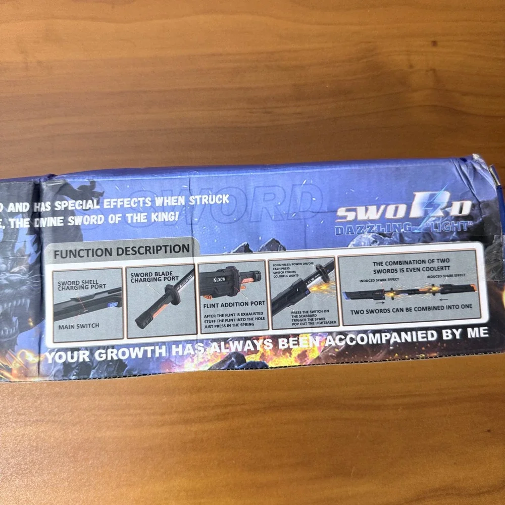 Kailixin Sword Spray Light Electronic Toy with Sound‎ Effects and Water Mist New